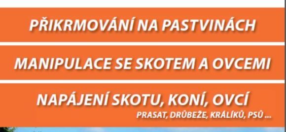 Prospekt Přikrmování na pastvinách, manipulace se skotem, napájení