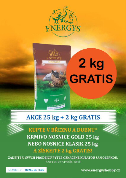 Krmivo pro slepice Energys Nosnice Gold a Klasik