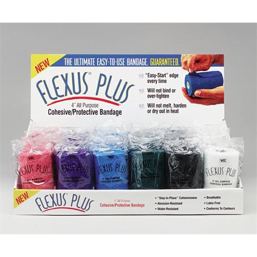 Elastická víceúčelová bandáž FlexOn, 10 cm x 450 cm, mix barev Bandáž elastická víceúčelová FlexOn 10cmx4,5m