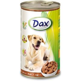 Konzerva pro psy DAX, kousky játra, 1240 g