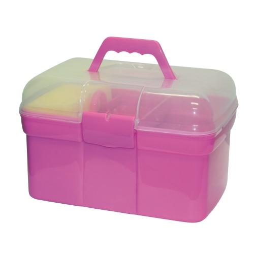 Dětský box na čištění Kerbl, s výbavou - Růžová