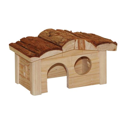 Dřevěný domeček pro křečka, 20×14×12 cm
