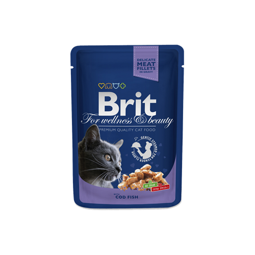 BRIT Premium Cat Cod Fish kapsička 100 g BRIT Premium Cat Cod Fish kapsička 100g
