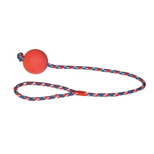 Hračka pro psy provaz s gumovým míčkem Hračka pro psa - provaz s gumovým míčkem