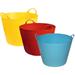 Plastový kbelík FLEXI, 26 - 28 l - žlutá Plastový kbelík FLEXI, 26 - 28 l