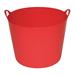 Plastový kbelík FLEXI, 26 - 28 l - červená Plastový kbelík FLEXI, 26 - 28 l