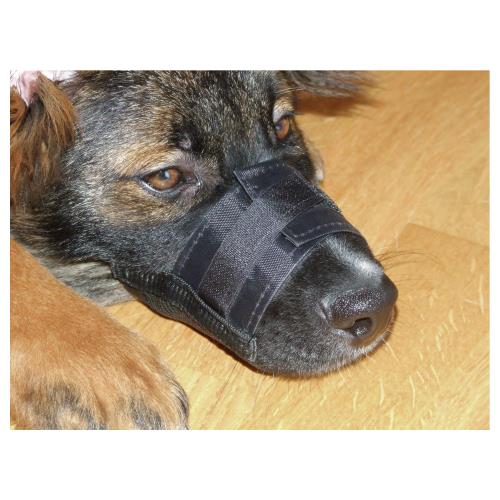 Fixační nylonový náhubek pro psa, černý - 17-22 cm Náhubek pro psa, nylon