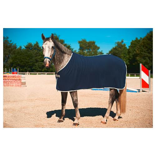 Odpocovací deka Kerbl Economic, modrá s šedým lemem - modrá, vel. 125cm Deka odpoc. Rugbe Economic, modrá, vel. 125cm