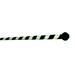 Kožený bič Small Paul, pletený, bez poutka, - bílo-černý, 75 cm Bič kožený, ručně šitý, černo-bílý, bez poutka, 75 cm