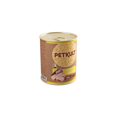Konzerva pro psy PETKULT Adult, 800 g - kuřecí Konzerva Petkult pes, kuřecí, 800 g