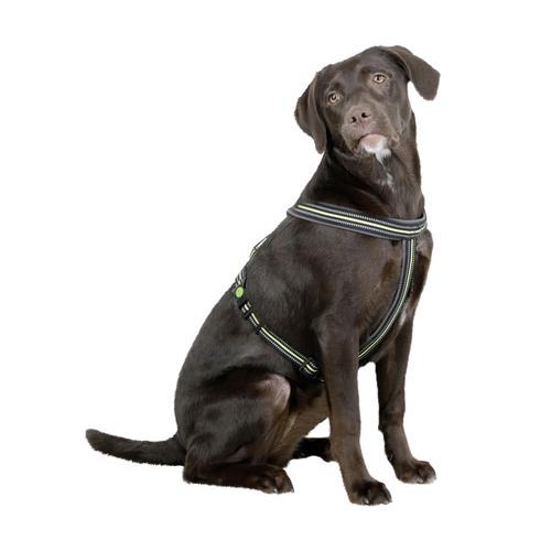 Postroj pro psy reflexní, černý - 50 - 80 cm Postroj pro psy reflexní, černým 50-80 cm