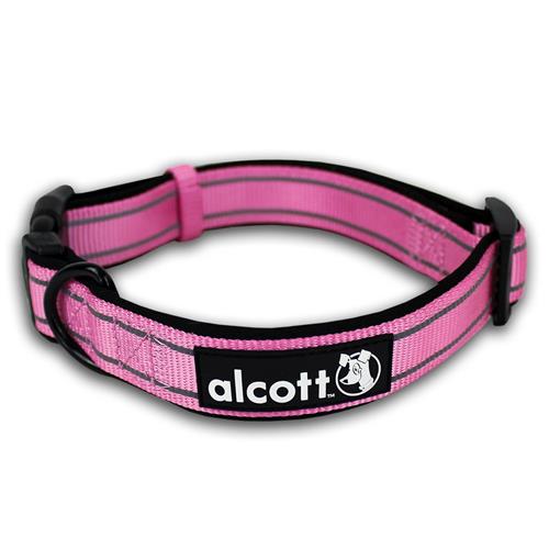 Reflexní obojek pro psy Alcott Adventure, růžový - S - 25 - 36 cm Reflexní obojek pro psy Alcott Adventure, růžový, S - 25 - 36 cm