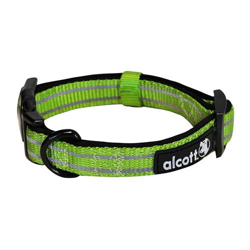 Reflexní obojek pro psy Alcott Adventure, zelený - M - 35 - 51 cm Reflexní obojek pro psy Alcott Adventure, zelený, M - 35 - 51 cm