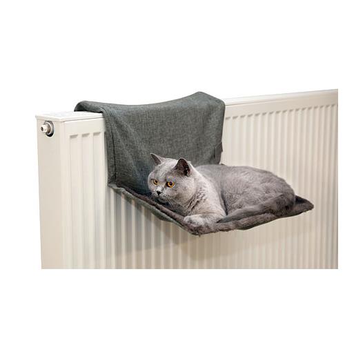 Odpočívadlo pro kočky na topení Paradies, šedé, 45×30 cm Šedé