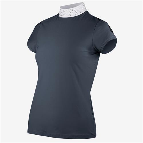 Dámské závodní triko Horze Mirielle - modro-černé, vel. 44 Triko dámské Horze Mirielle, modro-černé, vel. 44