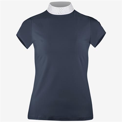 Dámské závodní triko Horze Mirielle - modro-černé, vel. 44 Triko dámské Horze Mirielle, modro-černé, vel. 44