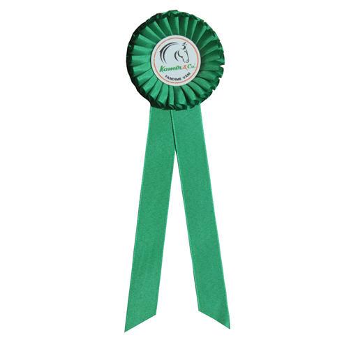 Kokarda s logem Kamír, 8 cm - zelená Kokarda s logem Kamír, 8 cm, zelená