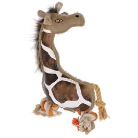 Pískací hračka pro psy hadrová žirafa Gina, 29 cm