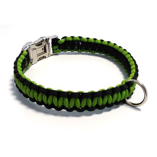Paracord obojek pro psy, zelený - 40 cm Paracord barva zelený zelený střed.