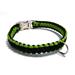 Paracord obojek pro psy, zelený - 40 cm Paracord barva zelený černý střed.