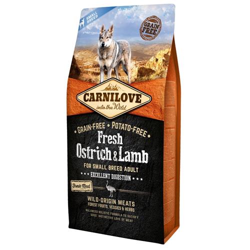 Carnilove Fresh Adult Ostrich & Lamb for Small-Breed Dogs - 6 kg Granule pro psy Carnilove, Adult S Ostrich, 6 kg