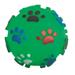 Pískací míček pro psy, 10 cm Zelený míček - ve skutečnosti je více tmavě zelený.