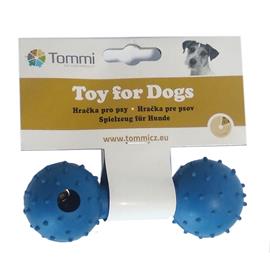 Gumová hračka pro psy činka, mix barev, 11,5 cm