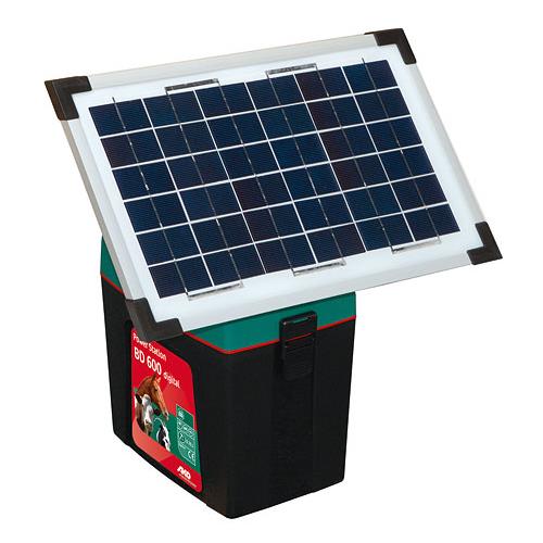 Solární panel  12V/8W pro elektrické ohradníky CP, PS a EcoPower plus Solární panel pro elektrický ohradník PS a EcoPower plus 8W/12 V + gel baterie 12V, 15 Ah + síťový a