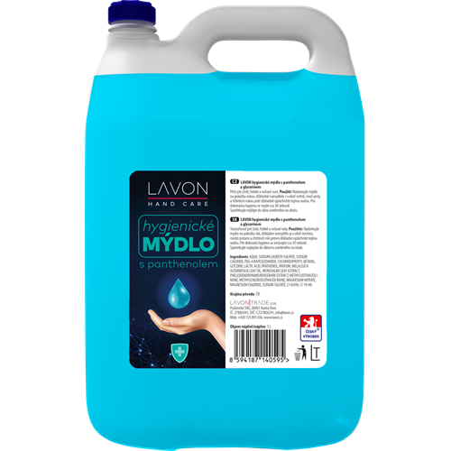 LAVON hygienické mýdlo s panthenolem 5 l LAVON hygienické mýdlo s panthenolem 5 l