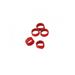 Spirálové rozlišovací kroužky na slepice Kerbl 16 mm - červené Kroužky spirálové pro drůbež 16mm, červené