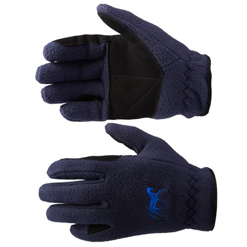 Dětské fleesové rukavice Horze, modré - modré, vel. 4 Rukavice dětské fleece Horze, modré, vel. 4