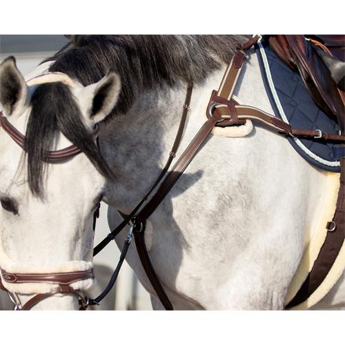 Kožený poprsník QHP Ontario - hnědý, vel. Pony Poprsník QHO Ontario, hnědý, vel. Pony