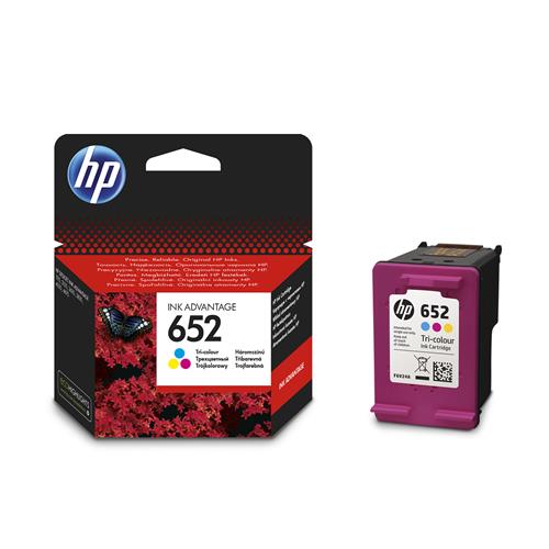Inkoustová náplň HP F6V24AE č. 652 tříbarevná HP F6V24AE č. 652 barevná