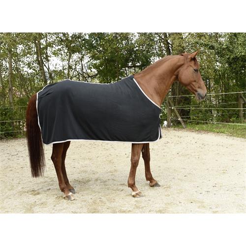 Odpocovací deka Kerbl Economic, modrá s šedým lemem - černá, vel. 125 cm Deka odpoc. Rugbe Economic, černá, vel. 125cm