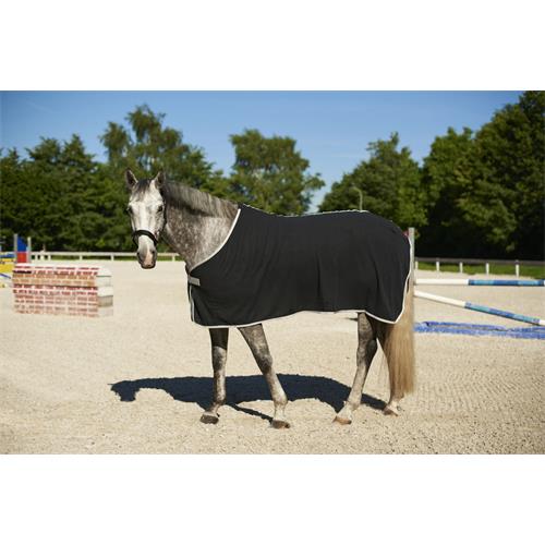 Odpocovací deka Kerbl Economic, modrá s šedým lemem - černá, vel. 125 cm Deka odpoc. Rugbe Economic, černá, vel. 125cm