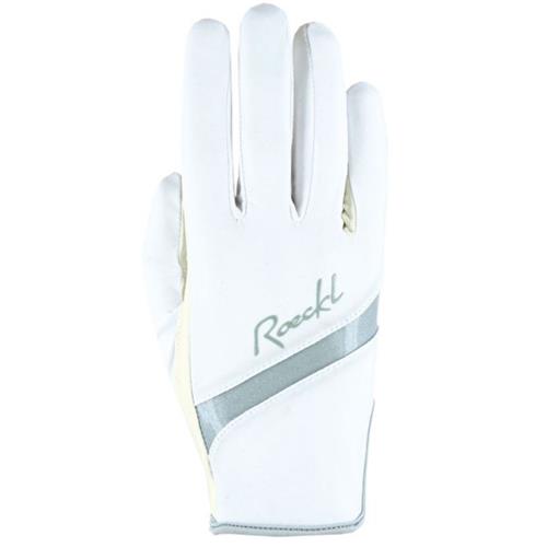 Jezdecké rukavice Roeckl Lorraine - bílé, vel. 7,5 Rukavice Roeckl Lorraine, bílé, vel. 7,5