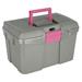 Box na čištění s vyjímatelnou přihrádkou SIENA - šedo-růžový Box na čištění s vyjímat.př. SIENA šedo-růžový