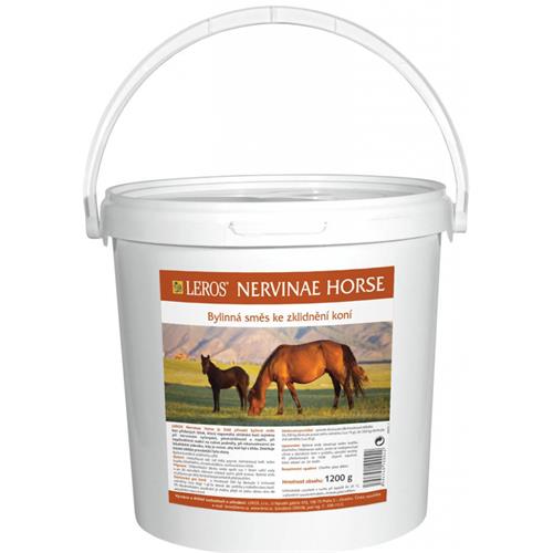 Bylinná směs ke zklidnění koní Leros Nervinae, 1200 g Bylinná směs ke zklidnění koní NERVINAE, LEROS, 1200 gr