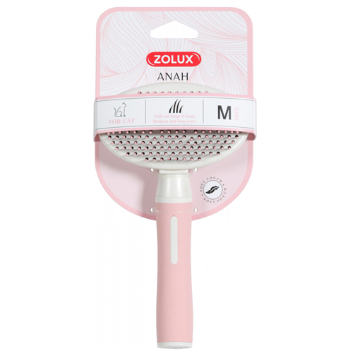 Samočistící kartáč drátky s kuličkami Anah Zolux, růžový - M 102x55x180 cm Kartáč s kuličkami Zolux M, samočistící, růžový - balení.