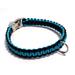 Paracord obojek pro psy, modrý - 40 cm Paracord barva modrý modrý střed.