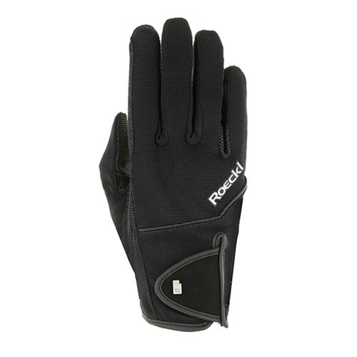 Jezdecké rukavice Roeckl Unisex Milano, černé - vel. 8,5