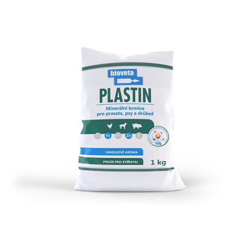 Plastin doplňkové minerální krmivo pro prasata, psy a drůběž - 1 kg Plastin 1 kg.