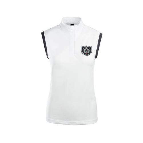 Dámské závodní triko Horze bez rukávů, bílé s erbem - vel. XL Triko dámské Horze bez rukávů, bílé, vel. XL