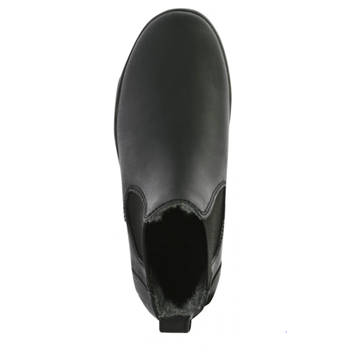 Zimní perka Equitheme, s kožíškem, černá - vel. 36 Boty zimní s pravým beránkem, černé, 36
