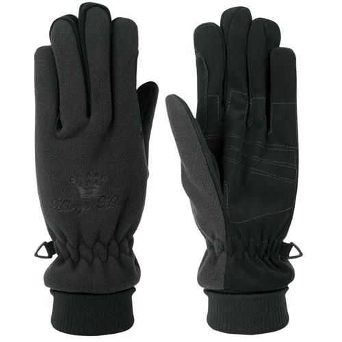 Zimní rukavice Harrys Horse, fleecové, černé - vel. XS