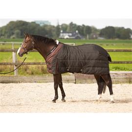 Stájová deka Harrys Horse 300gr, černo-vínová