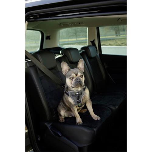 Bezpečnostní postroj pro psy, šedý - L 65 - 85 cm Postroj bezpečnostní nejen do auta.
