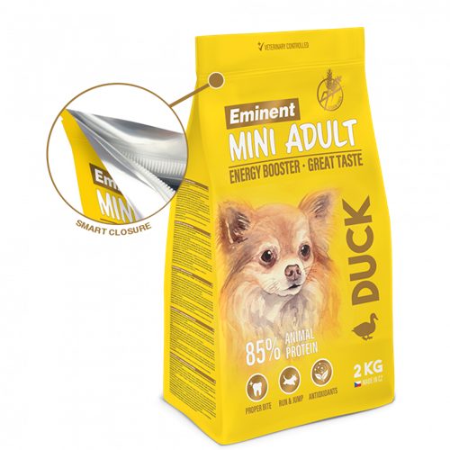 Eminent Dog Mini Adult kachna 2 kg Granule Eminent Dog Mini Adult Duck 2 kg.