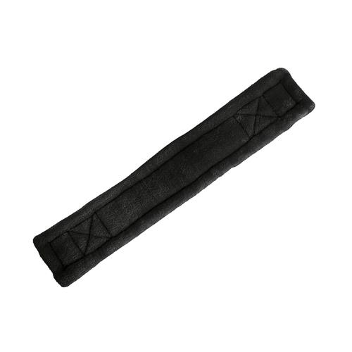 Drezurní nylonový podbřišník USG s umělým beránkem - černý, 90cm Podbřišník USG nylon, s beránkem, černý