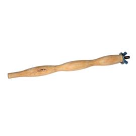 Ergonomické dřevěné bidýlko pro ptáky na šroub 2 ks, 24 cm